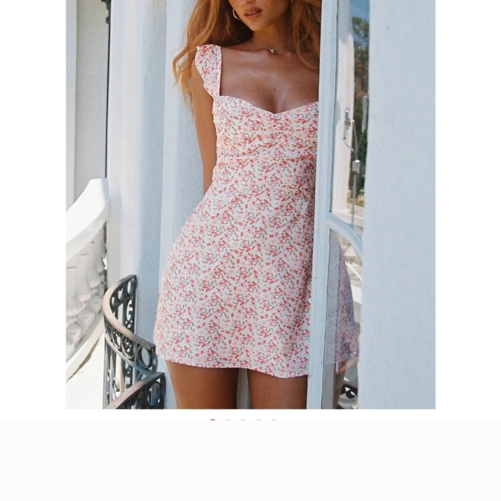 NWT! Princess Polly Landon Mini Dress Pink Floral